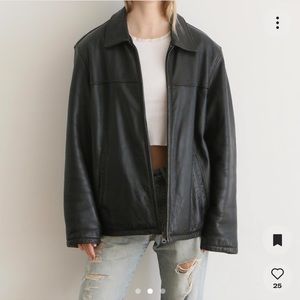 Vintage genuine leather jacket purchased from chloevintage store